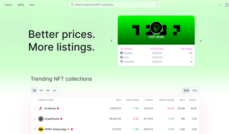 Trading NFTs on Uniswap 🦄