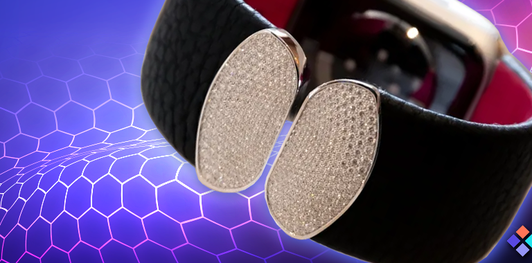 Nicole Steel Luxury Cuffs with Diamonds and NFTs